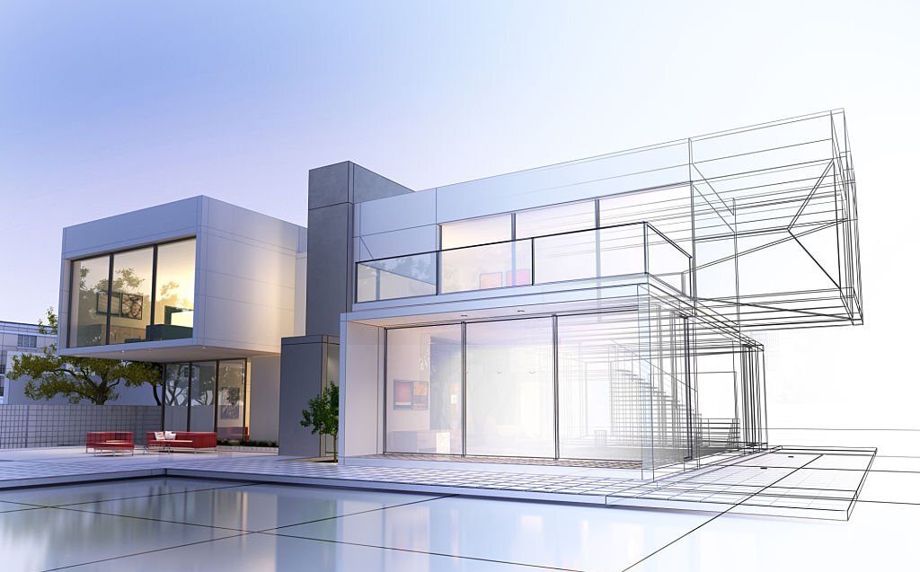 3D náčrt domu